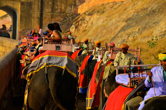 Elephant Ride at Amber Fort, Jaipur