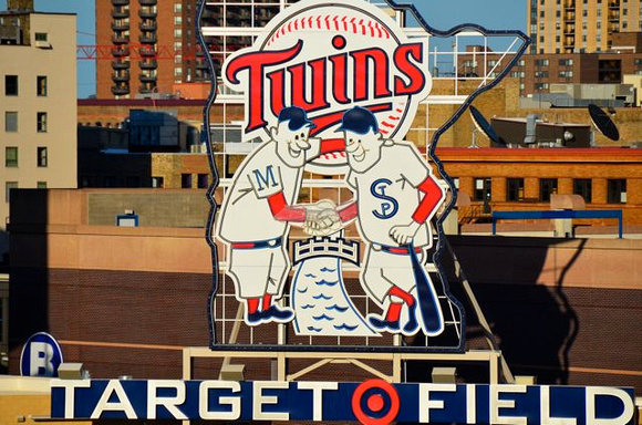 Minnie and Paul at the new Target Field