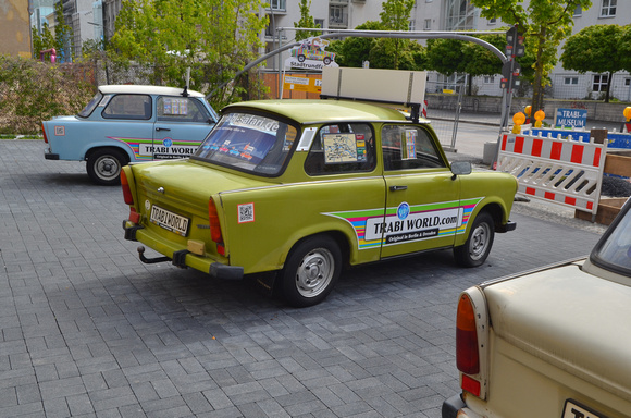 The TRABANT:regarded as a symbol of the defunct East Germany and of the collapse of the Eastern Bloc in general. The car had a reputation for being uncomfortable, slow, noisy, and dirty
